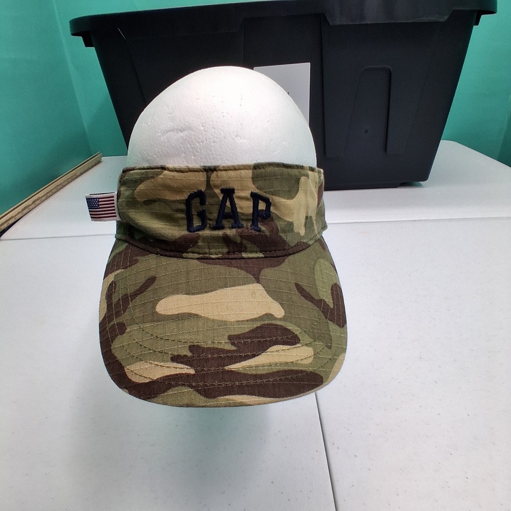 Gap Visor OS Green Camo Team USA American Flag Ripstop Gorpcore Americana